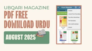 Ubqari Magazine August 2025 PDF Free Download Urdu