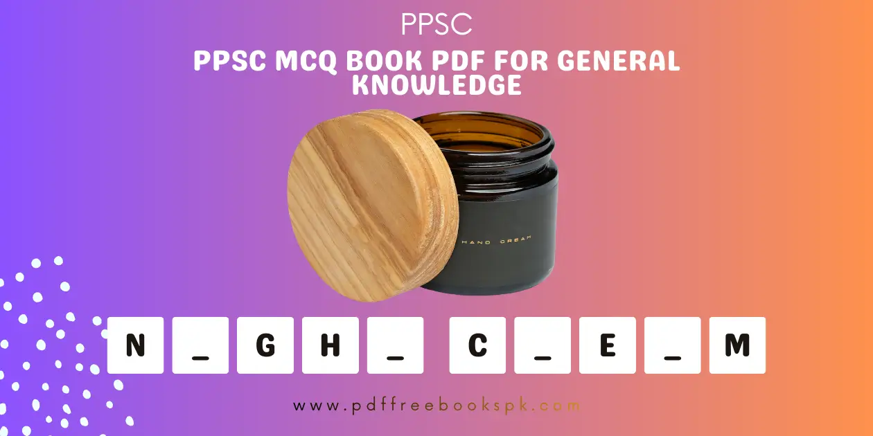 PPSC MCQ Book PDF for General Knowledge and GK
