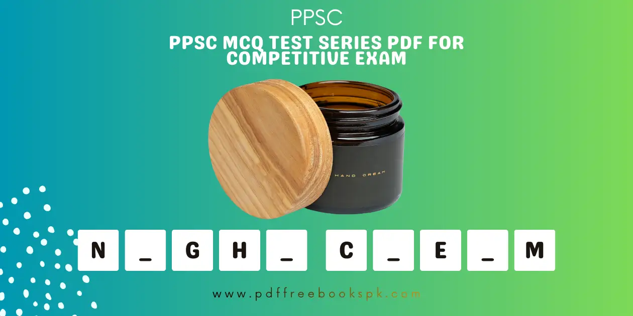 PPSC MCQ Test Series PDF for Competitive Exam