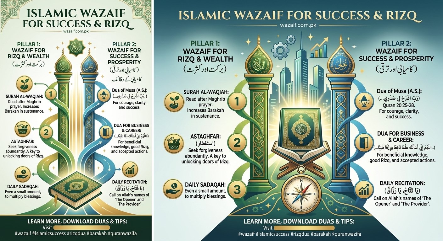 Islamic Wazaif for Success and Rizq
