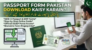 Passport Form Pakistan Download Kaisy Karain