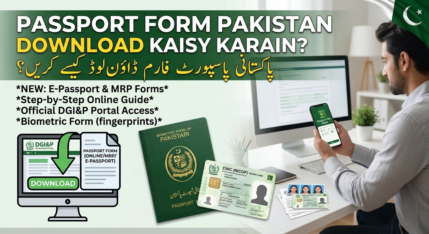 Passport Form Pakistan Download Kaisy Karain