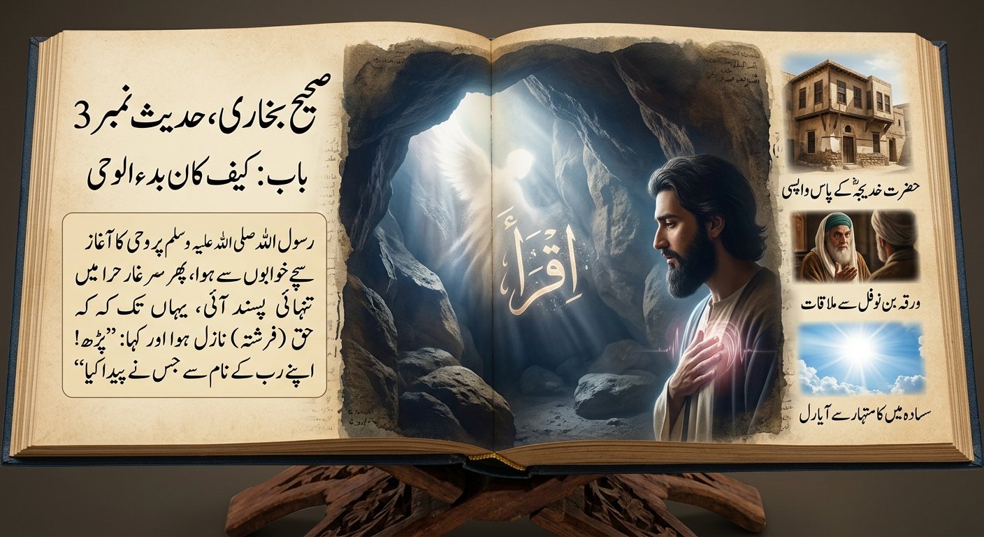 Sahih Bukhari Hadees No 3 in Urdu