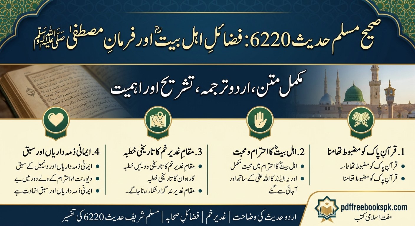Sahih Muslim Hadees 6220 in Urdu