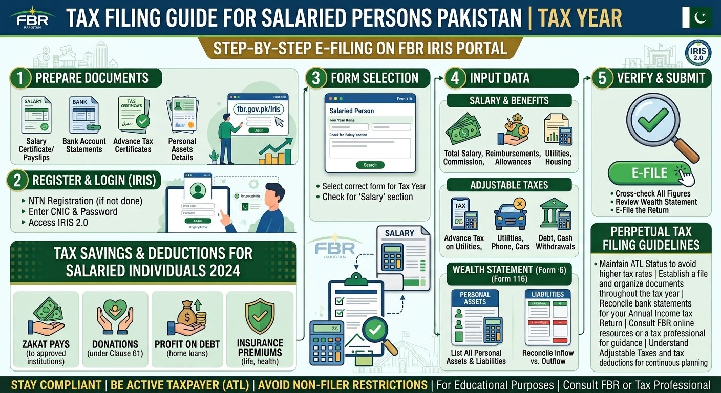 Tax Filing Guide for Salaried Persons Pakistan