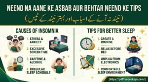 Neend Na Aane Ke Asbab Aur Behtar Neend Ke Tips