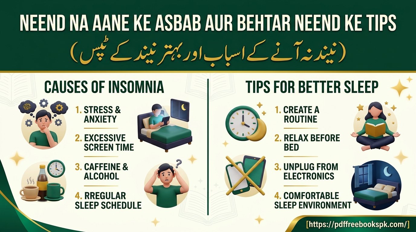 Neend Na Aane Ke Asbab Aur Behtar Neend Ke Tips