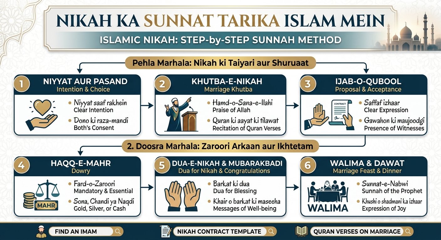 Nikah Ka Sunnat Tarika Islam Mein